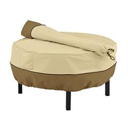 Classic Accessories 55-879-011501-00 31 in. Cowboy Fire Pit Grill Cover  Pebble
