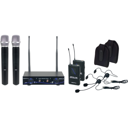 VocoPro DIGITAL32ULTRA Ultra Dual-Channel Digital Wireless Handheld Headset Instrument System