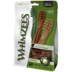 Paragon whimzees natural grain free dental dog treats, brushzees (medium size for 25-40 pound dogs / 12 per pack) (medium (24 count))