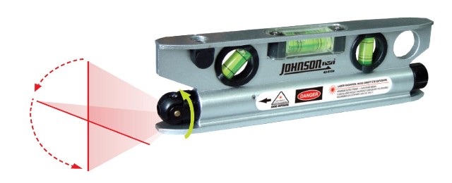 JOHNSON LEVEL & TOOL MFG CO INC Johnson Level 40-6164 Magnetic Torpedo Laser Level