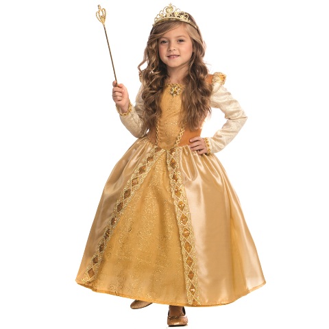 Dress Up America 848-XL Majestic Golden Princess Costume&#44; Extra Large - Age 16 to 18