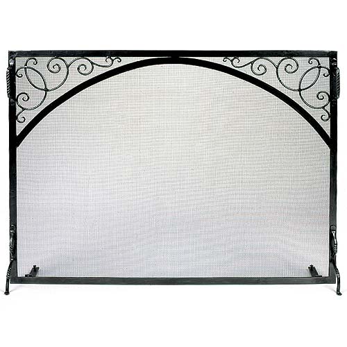 MinuteMan GS-4433 Sterling Fire Screen Scroll & Arch - Powder Coated Graphite