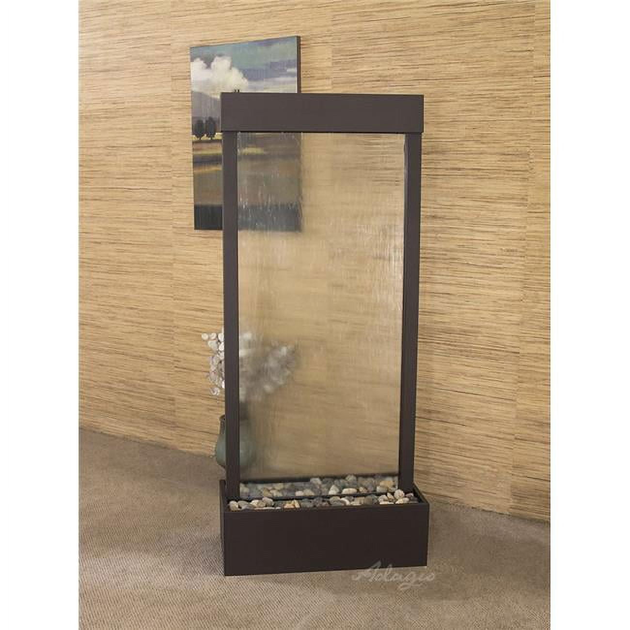Adagio HRC3550 Harmony River Center Mount Antique Bronze Clear Glass Wall Fountain