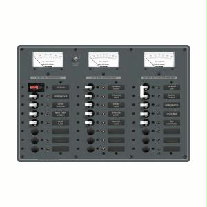 Blue Sea System Blue Sea 8084 AC Main +6 Positions / DC Main +15 Positions Toggle Circuit Breaker Panel  (White Switches)
