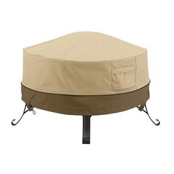 Classic Accessories 55-489-011501-00 Full Coverage Fire Pit Cover - Small, Round - 36 X 12 In.