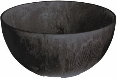 Novelty 31128 Napa Bowl Planter, Black, 12-Inch