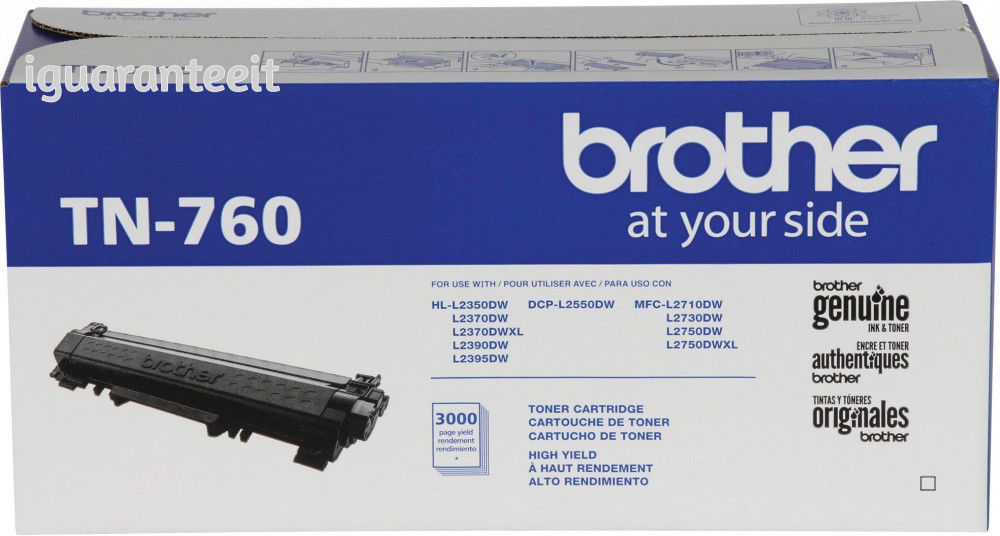 Brother BRTTN760 3000 High-Yield Toner Cartridge, Black