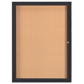 Aarco Products DCC4836RBA 36 in. W x 48 in. H Enclosed Aluminum Bulletin Board - Bronze Anodized