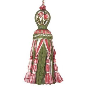 123 Creations C248 Tulip and Poppy hand painted tassel