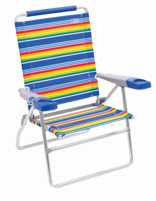 Rio Brands 246322 15 in. Beach Backpack Chair with Double Molded Arms