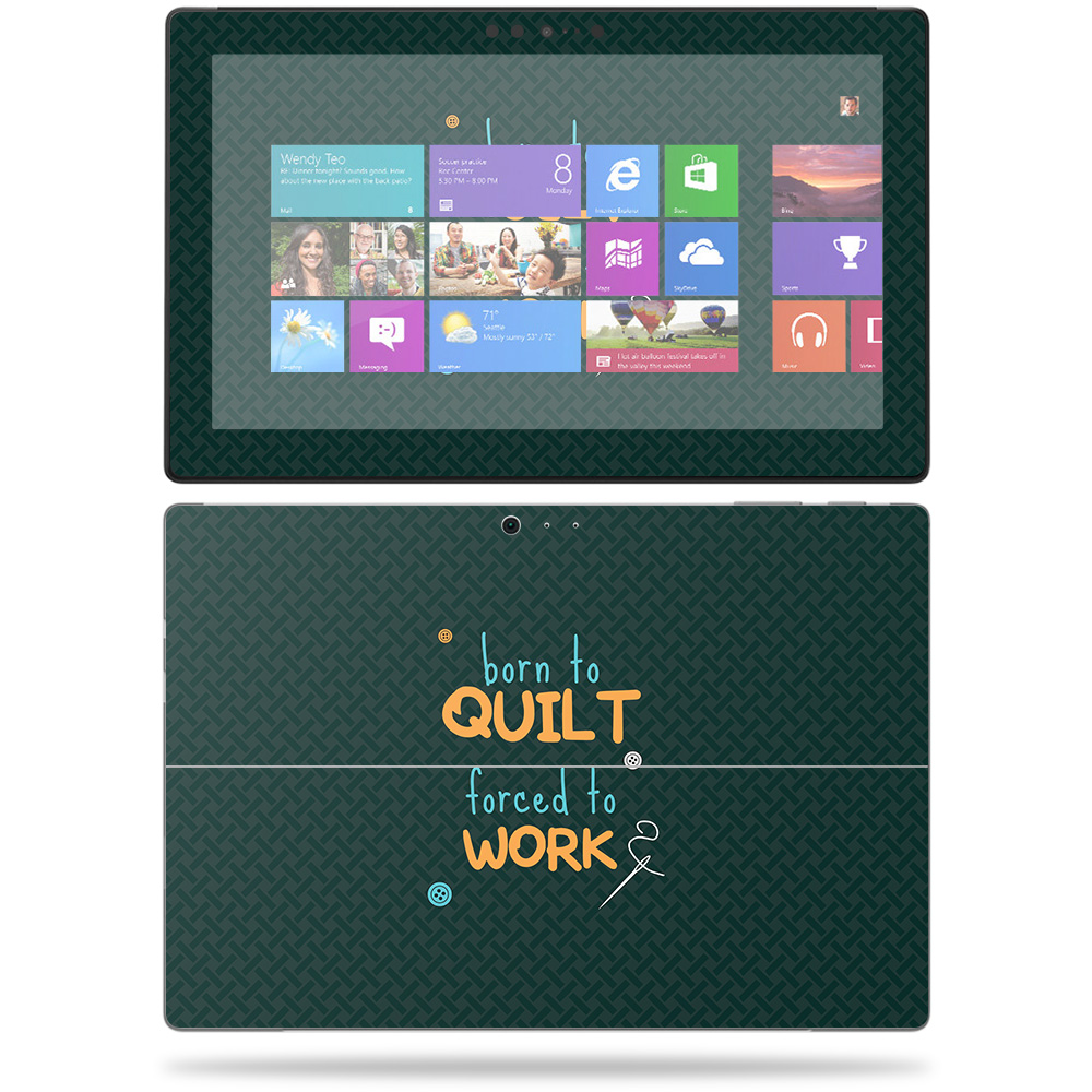 MightySkins MISURPRO1-Born To Quilt Skin for Microsoft Surface Pro - Born to Quilt