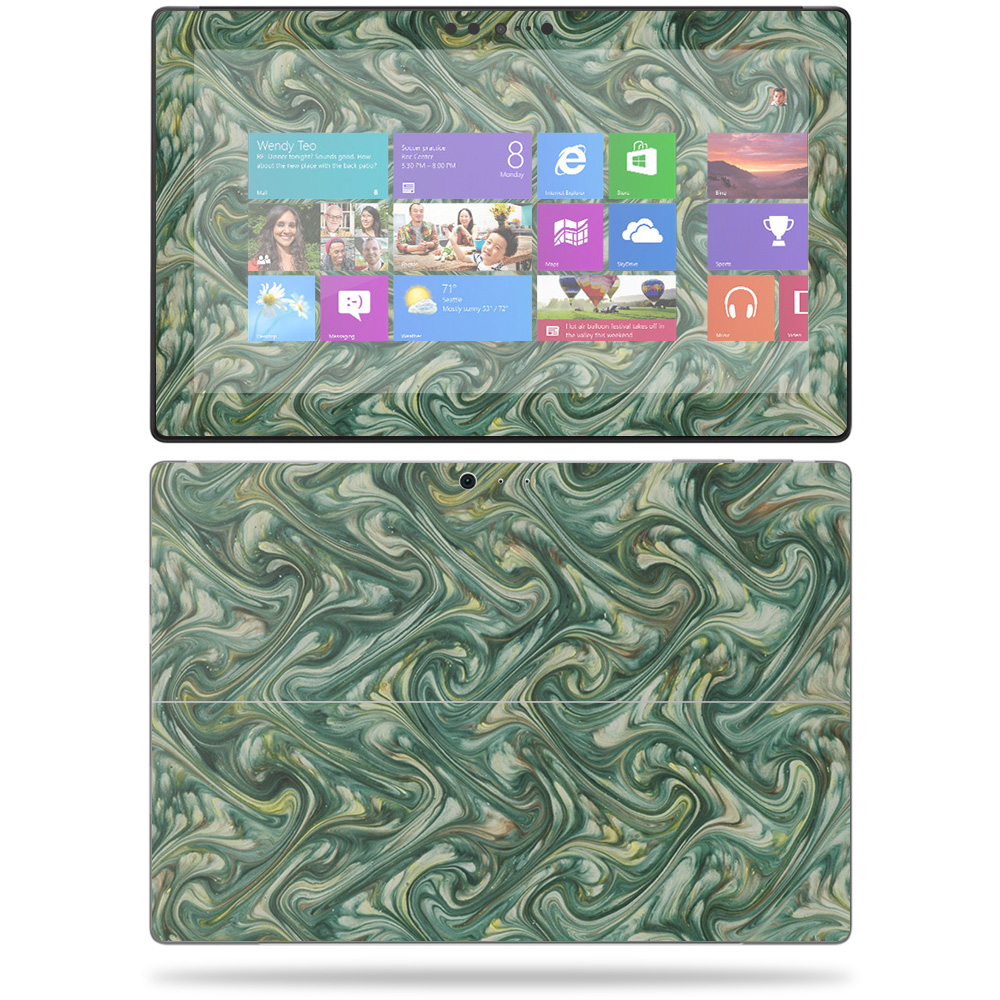 MightySkins MISURPRO1-Marble Swirl Skin for Microsoft Surface Pro 2017 12.3 in. - Marble Swirl