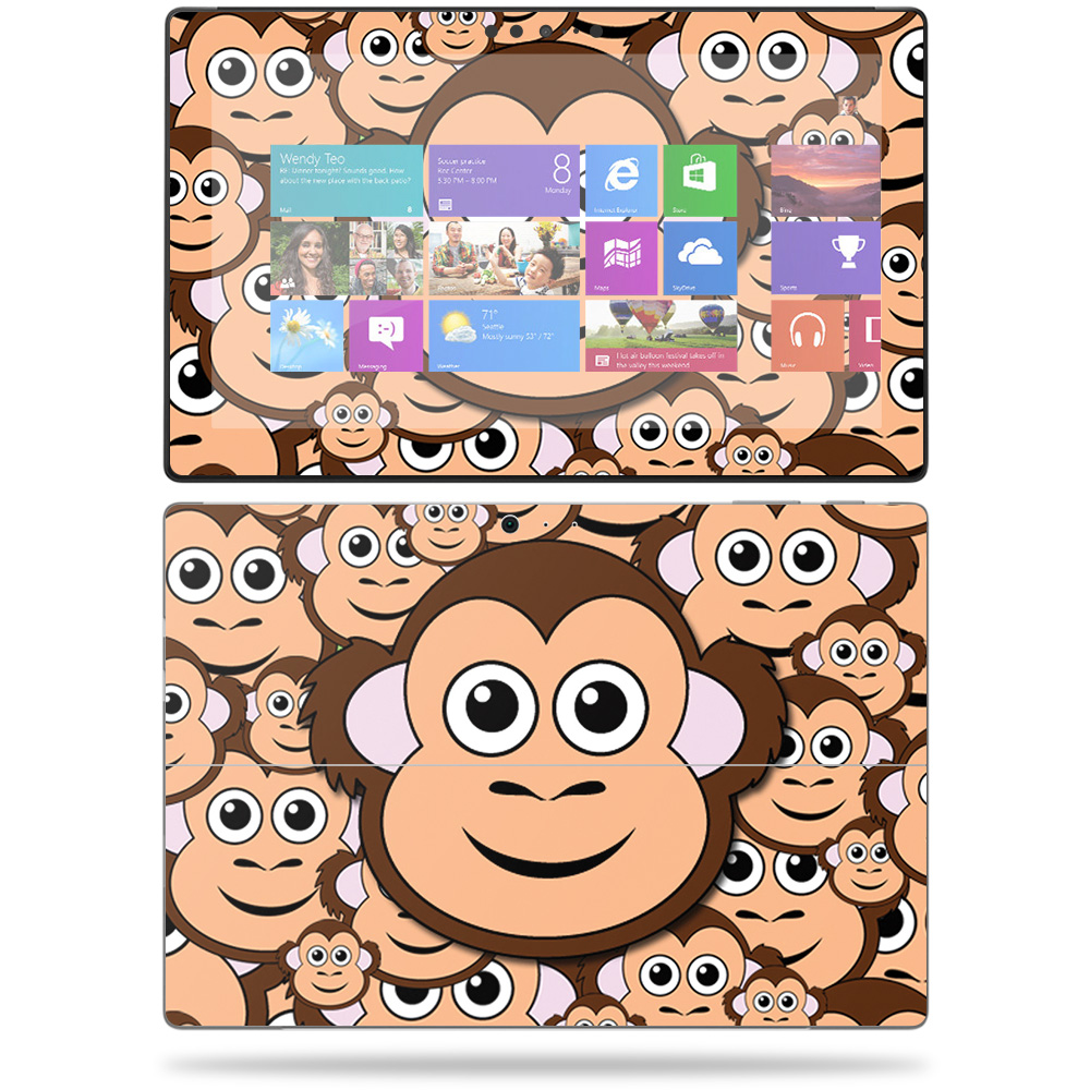 MightySkins MISURPRO1-Monkey Skin for Microsoft Surface Pro 2017 12.3 in. - Monkey