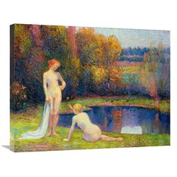 Global Gallery GCS-282664-30-142 30 in. Les Baigneuses Art Print - Hippolyte Petitjean