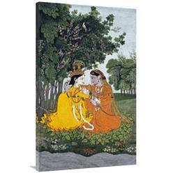Global Gallery GCS-268179-44-142 44 in. Lovers in a Forest Art Print - Kangra