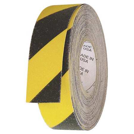 FlexTred YBS.0260R 2 in. x 60 ft. Roll Anti Slip Safety Tape Stripe, Yellow & Black