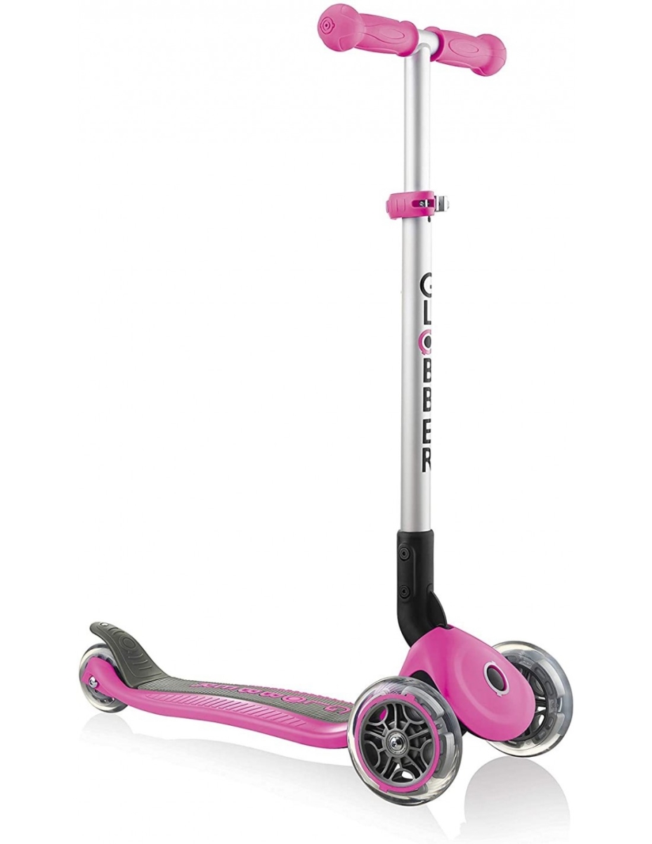 Globber 430-110 Primo Foldable Scooter, Deep Pink