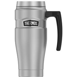 Thermos SK1000MSTRI4 16 oz Stainless Steel Travel Mug with 7 Hours Hot & 18 Hours Cold Matte Steel