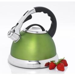 Top Chef Camille 3 Qt Whistling Opaque Chartreuse Tea Kettle