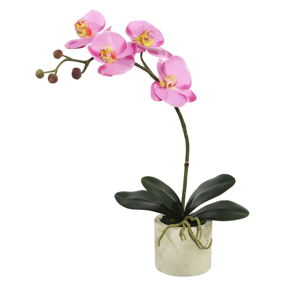 Vickerman FC170501 20 in. Potted Orchid X4 - Lavender
