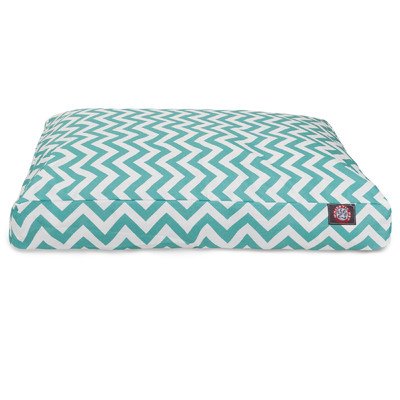 River Soap Company MajesticPet 788995502906 36 x 44 in. Chevron Rectangle Pet Bed, Teal