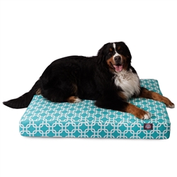 Majestic Pet 78899551636 Teal Links Large Orthopedic Memory Foam Rectangle Dog Bed