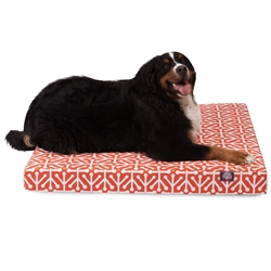 Majestic Pet 78899551642 Orange Aruba Large Orthopedic Memory Foam Rectangle Dog Bed