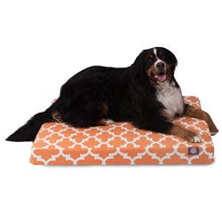 Majestic Pet 78899551645 Peach Trellis Large Orthopedic Memory Foam Rectangle Dog Bed
