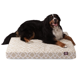 Majestic Pet 78899551658 Sand Athens Large Orthopedic Memory Foam Rectangle Dog Bed