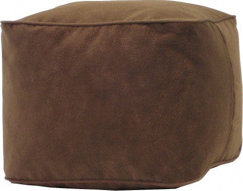 Gold Medal Products Gold Medal 1BF11858102 Medium Micro-Fiber Suede Ottoman - Cocoa
