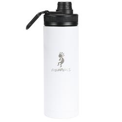 Aquapelli DDI 2350626 18 oz Stainless Steel Vacuum Insulated Water Bottle with Spout - White Case of 16