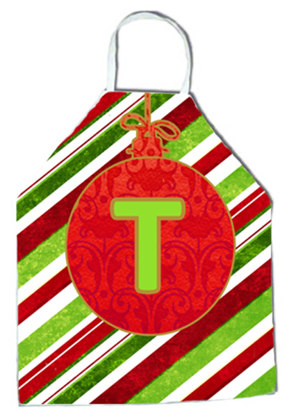 Caroline's Treasures CJ1039-TAPRON Christmas Oranment Holiday Initial Letter T Apron