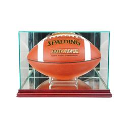 Perfect Cases FBR-C Rectangle Football Display Case- Cherry