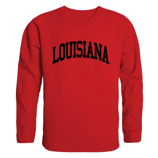 W Republic 546-189-RED-05 NCAA Louisiana Ragin Cajuns Arch Crewneck T-Shirt, Red - 2XL