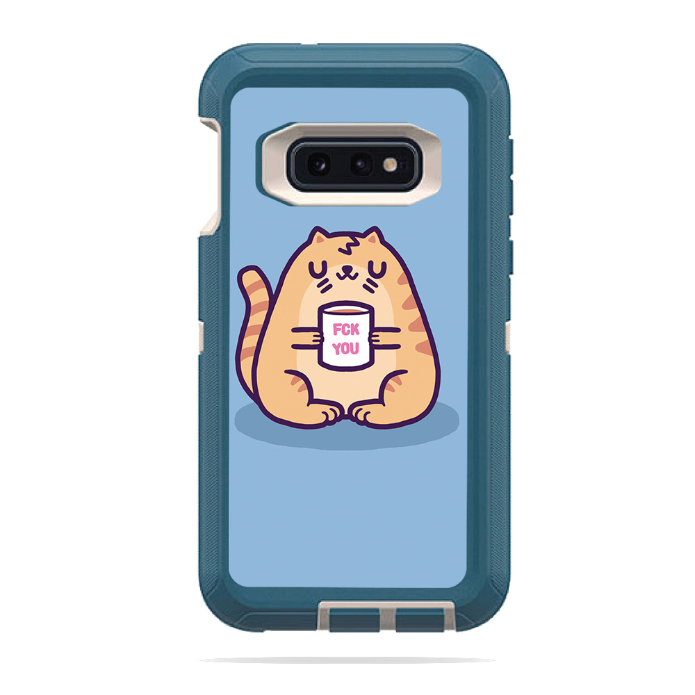 MightySkins OTDESG10E-F You Cat Skin for Otterbox Defender Samsung Galaxy 10E - F You Cat