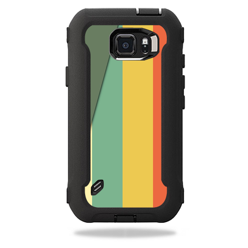 MightySkins OTDSGS6ACT-Stripes Skin for Otterbox Defender Galaxy S6 Active Case Wrap Cover Sticker - Stripes