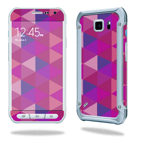 MightySkins SAGS6ACT-Pink Kaleidoscope Skin for Samsung Galaxy S6 Active Wrap Cover Sticker - Pink Kaleidoscope