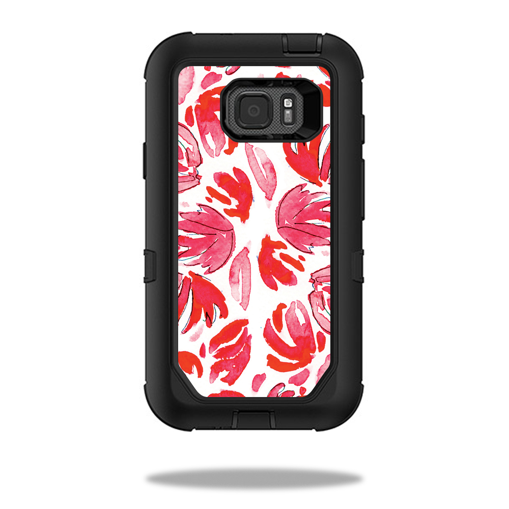 MightySkins OTDSGS7ACT-Red Petals Skin for Otterbox Defender Samsung Galaxy S7 Active Case Wrap Cover Sticker - Red Petals