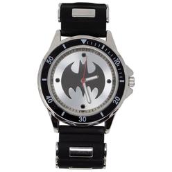 DC Comics 805385 Batman Black & White Symbol Watch with Rubber Wristband
