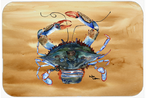 Caroline's Treasures 8156LCB 15 x 12 in. Crab Glass Cutting Board - Large