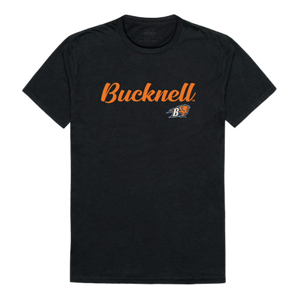 W Republic 554-273-BLK-01 Bucknell University Mens Script T-Shirt, Black - Small