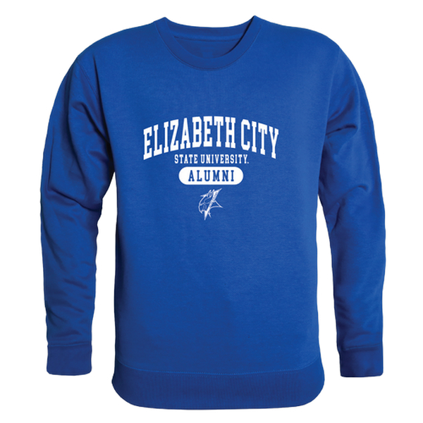 W Republic 560-297-RYL-01 Elizabeth City State University Mens Alumni Fleece T-Shirt, Royal - Small