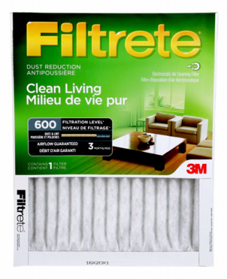 3M 244505 Dust Reduction Filtrete Filter, Green - 12 x 12 x 1 in.