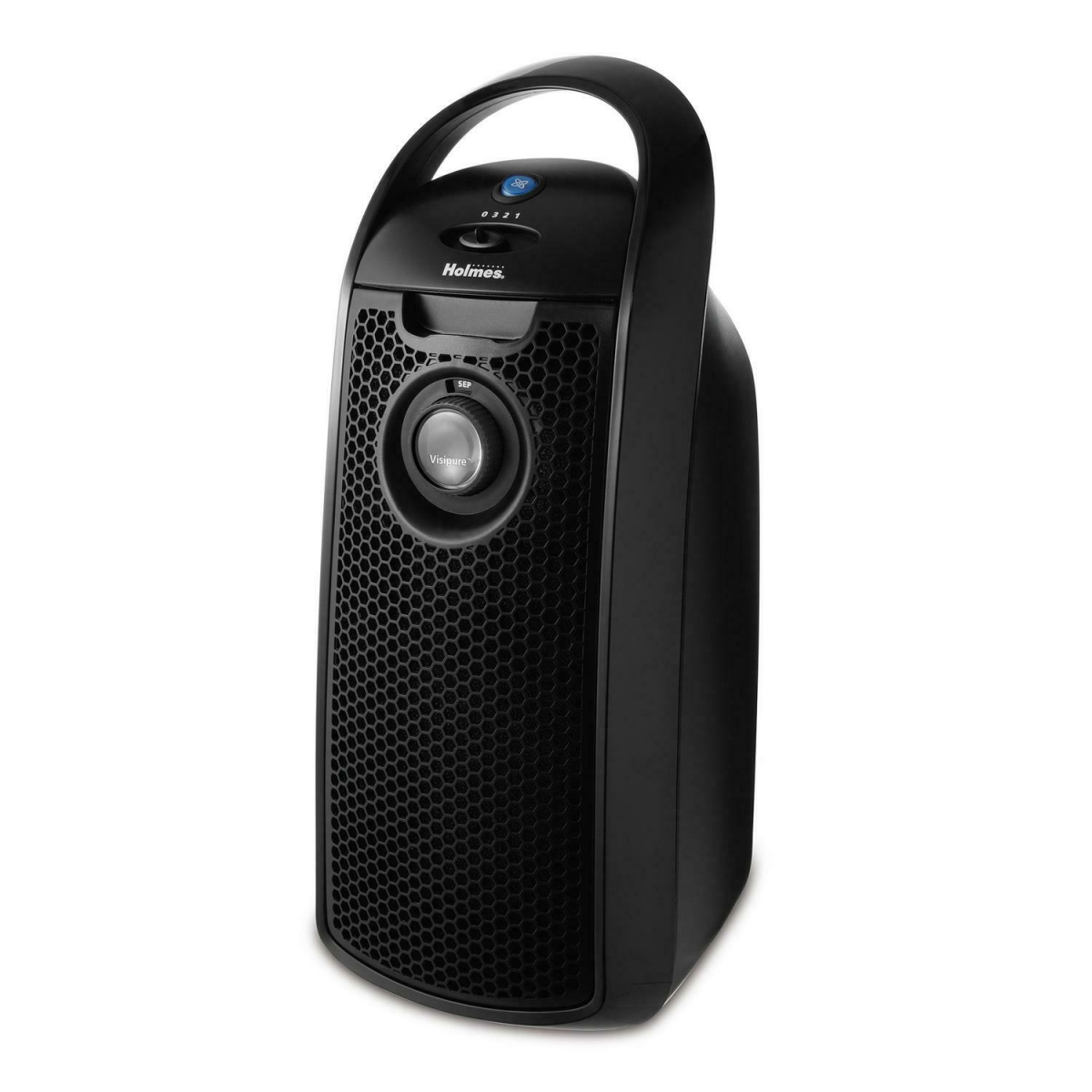 Jarden 106126 Mini Tower Air Purifier with Visipure Filter Viewing Window, Black