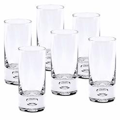 Homeroots Kitchen & Dining Mouth Blown Crystal 6 Pc Shot Or Vodka Glass Set 3 Oz