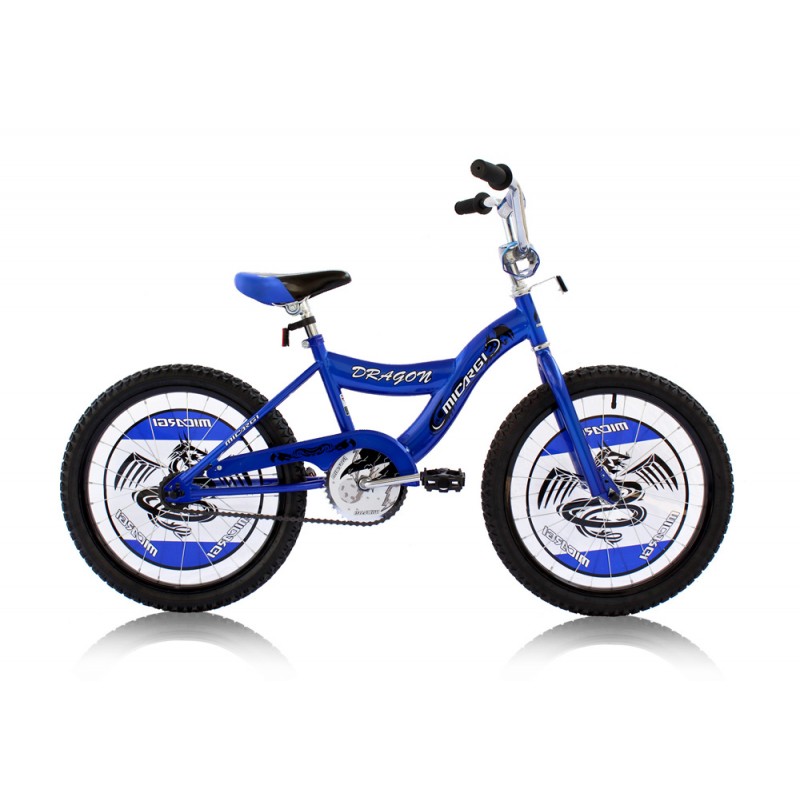 Micargi DRAGON-B-BL 20 in. Boys BMX Bicycle, Blue