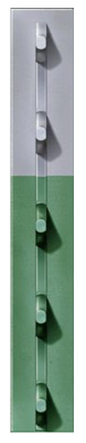 chicago heights steel FRPT13300056G2N 1.33 in. x 5 ft. 6 in. Green Studded T-Post- Pack Of 5