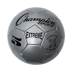 Champion Sports EX5SL Extreme Soccer Ball&#44; Silver - Size 5