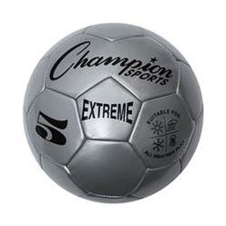 Champion Sports CHSEX5SL 5 Size Extreme Series Soccer Ball - Silver