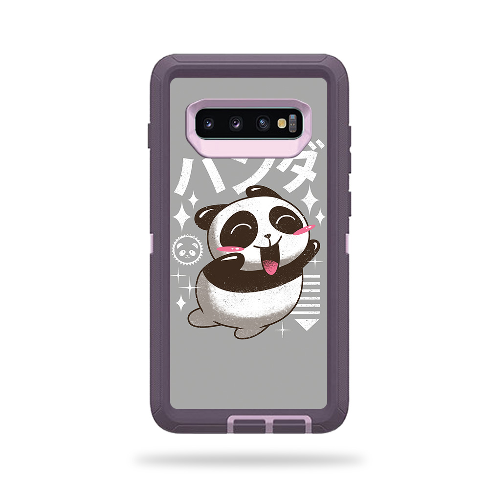 MightySkins OTDESG10-Panda Kawaii Skin for Otterbox Defender Samsung Galaxy S10 - Panda Kawaii